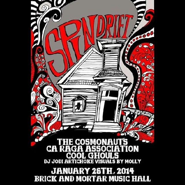 Tour finale tonight in San Francisco.  Sweet poster art by @missvikkiv